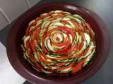 Courgettes tomates au four