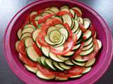 Courgettes tomates au four