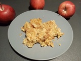 Crumble aux pommes et aux flocons d'avoine à l'extra crisp au cookeo