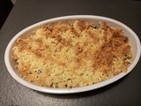 Crumble de courgettes à l'extra crisp du cookéo