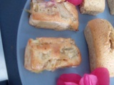 Financiers à la rhubarbe