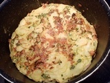 Frittata saumon poireaux