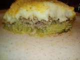 Hachis parmentier bicolore: vert et blanc (aux brocolis), au companion ou pas