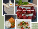 Idées repas semaine 36 (planning des menus)