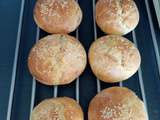 Pain burger au levain