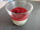 Panna cotta avocat framboise