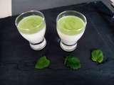 Panna cotta menthe, citron vert coulis mojito (avec et sans alcool)