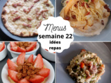 Planning des menus de la semaine 22 (idées repas)