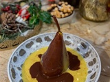 Poire Belle-Hélène au Gianduja de Cyril Lignac dans Tous en Cuisine