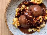 Pop corn CARAMÉLISÉ, sauce chocolat de Cyril Lignac dans tous en cuisine