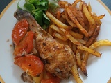 Poulet à l'américaine (butterfly chicken ou spatchcock chicken)