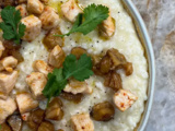 Risotto aux châtaignes, volaille sautée de Cyril Lignac dans Tous en cuisine