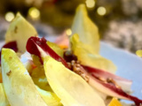 Salade d’endives, miel, noix et fromage de CHÈVRE de Cyril Lignac dans Tous en cuisine