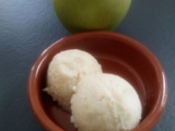 Sorbet granité pomme verte en sorbetière (sans cuisson)