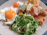 Spaghettis de courgette à l'ail