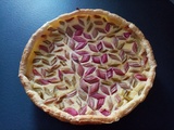 Tarte à la rhubarbe (crème pâtissière)