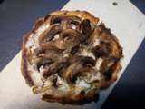 Tarte boursin et champignon