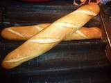 Baguettes de pain faciles et rapides (pour 4 baguettes)