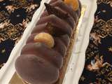 Bûche glacée chocolat-coeur mandarine