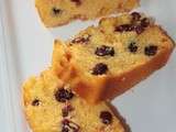 Cake au Citron, Amandes et Cranberries