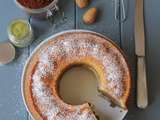 Cake Couronne Amande, Cacao et Thé Matcha