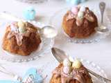 Mini Bundt Cakes Chocolat Blanc et Amande