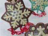 Sucettes Flocons de Neige en Chocolat