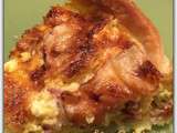 Quiche au camembert, lardons et pomme