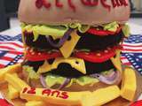 Burger Cake pour l'anniversaire de ma fille