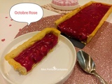 Tarte aux pralines roses pour Octobre Rose