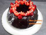 Bundt cake chocolat/fraises