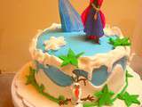 Gateau La reine des neiges