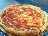 Quiche aux champignons, tomates, gruyère et parmesan