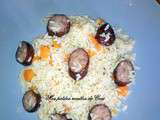 Riz aux saucisse fumé cuisson pilaf