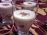 Mousse chocolat blanc et framboises