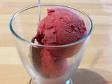 Sorbet minute à la framboise sans sorbetière