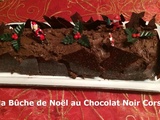 Bûche de Noël au Chocolat Noir Corsé