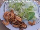 Crevettes Sautées Ail, Sel & Poivre