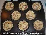 Défi Cuisine Les tourtes c'est pas de la Tarte - Mini Tourtes Lardons Champignons