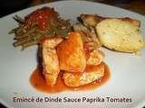 Emincé de Dinde Sauce Paprika Tomates