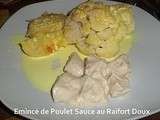 Emincé de Poulet Sauce au Raifort Doux