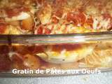 Gratin de Pâtes aux Oeufs de Christophe Felder