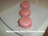 Macarons pour Octobre Rose