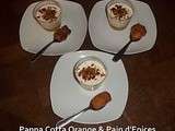 Panna Cotta Orange et Pain d'Epices