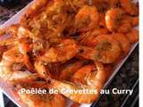 Poêlée de Crevettes aux Curry