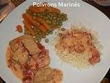 Sauté de Porc Sauce Crémeuse aux Poivrons Marinés