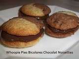 Whoopie Pies Day #13 - Whoopie Pies Bicolores Chocolat Noisettes