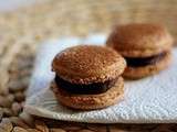 Macarons chocolat noir corsé et marrons glacés (recette très simple !)