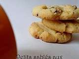 Petits sablés aux amandes et au chocolat au caramel