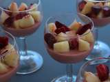 Panna cotta aux trois pêches (sans gluten)